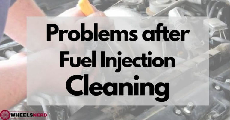 Problems after fuel injection cleaning