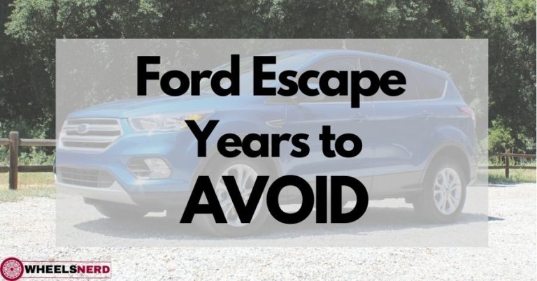 Ford Escape years to avoid
