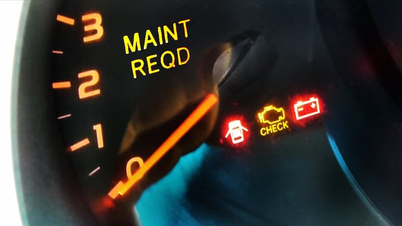 How to reset the Maintenance Required light