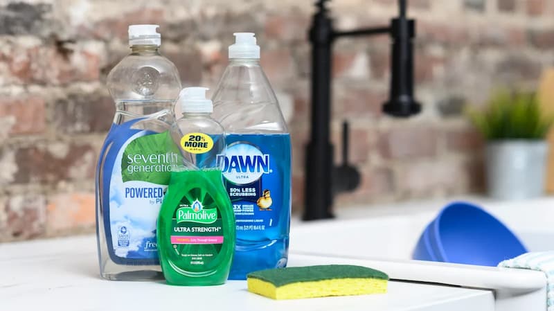 Soak in regular Dawn dishwashing liquid