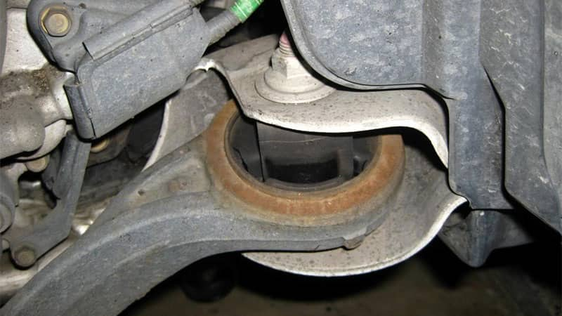 Control arm bushing failed